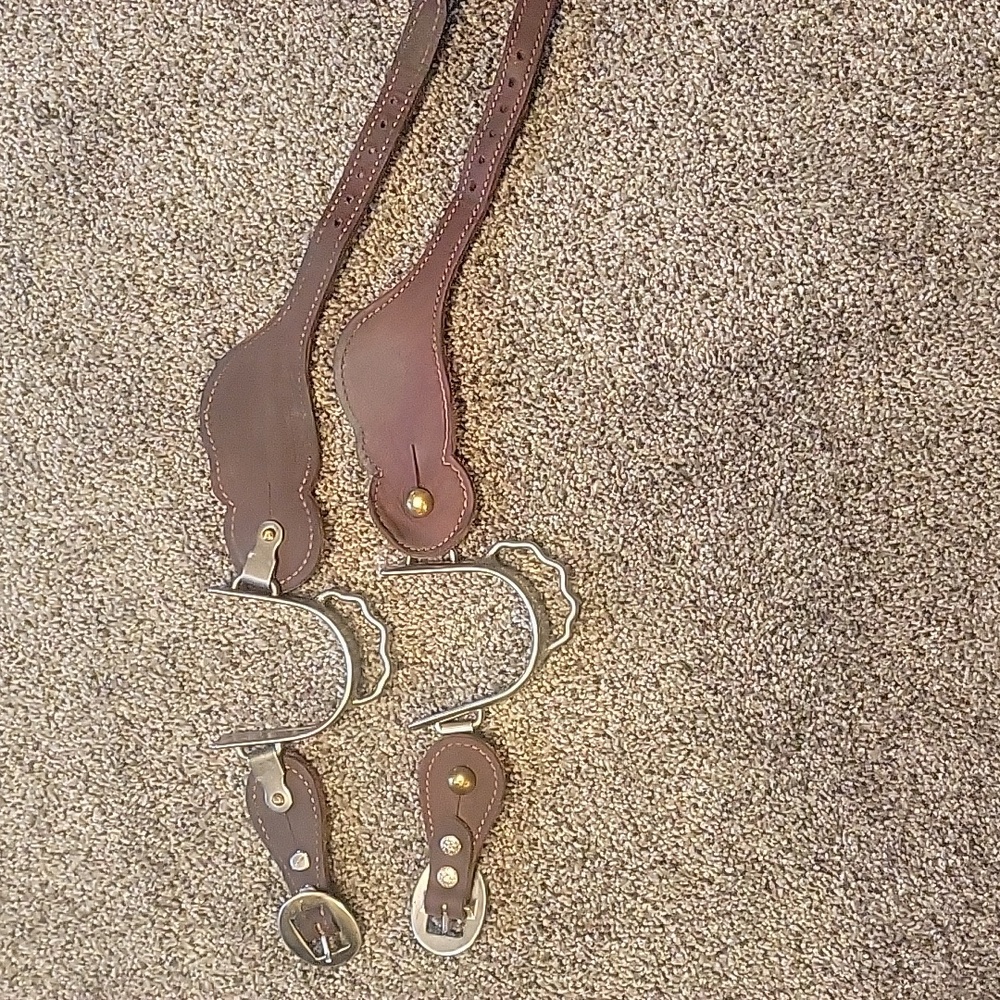 Equestrian Bundle Of Spurs And Straps - Picture 11 of 15